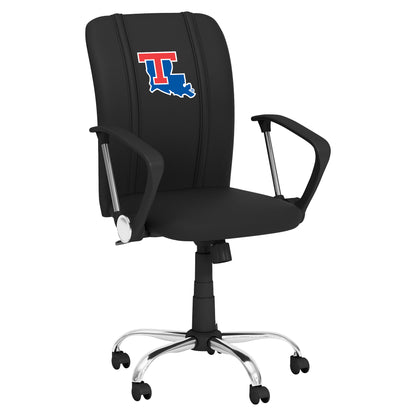 Curve Task Chair with Louisiana Tech Bulldogs Logo