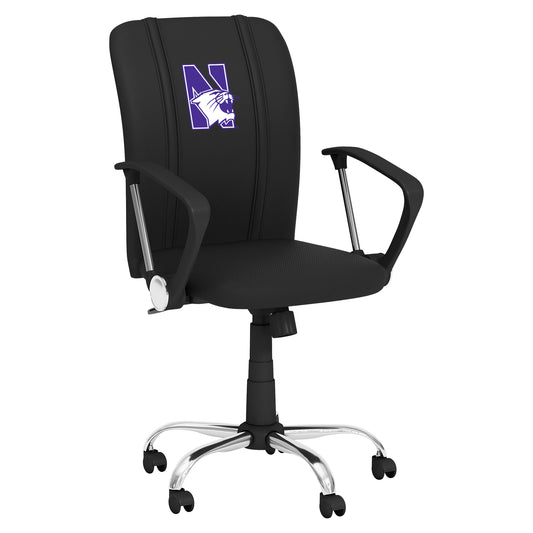 Curve Task Chair with Northwestern Wildcats Logo