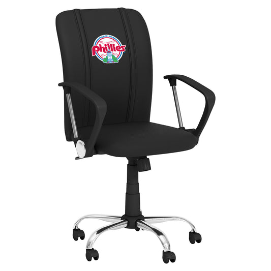 Curve Task Chair with Philadelphia Phillies Cooperstown Primary