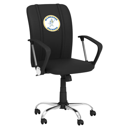 Curve Task Chair with Milwaukee Brewers Cooperstown Primary
