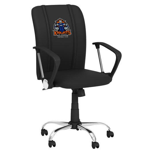 Curve Task Chair with Knights of Degen Primary Logo