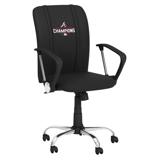 Curve Task Chair with Atlanta Braves 2021 World Champions Logo