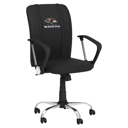 Curve Task Chair with Baltimore Ravens Secondary Logo