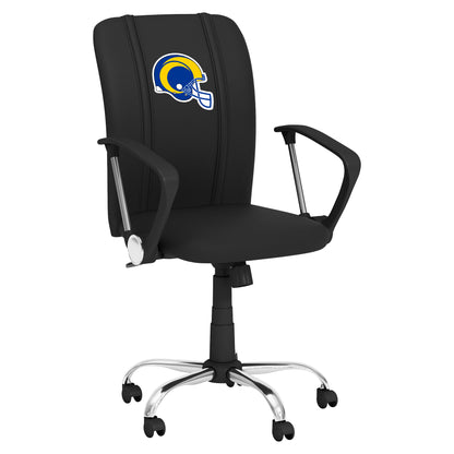 Curve Task Chair with  Los Angeles Rams Helmet Logo