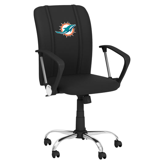 Curve Task Chair with  Miami Dolphins Primary Logo