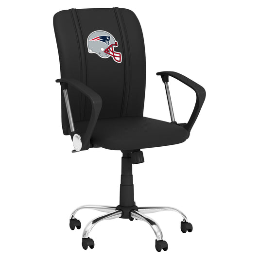 Curve Task Chair with  New England Patriots Helmet Logo