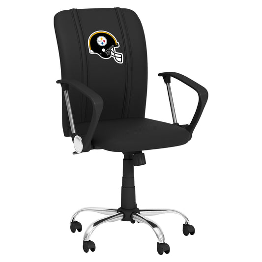 Curve Task Chair with  Pittsburgh Steelers Helmet Logo