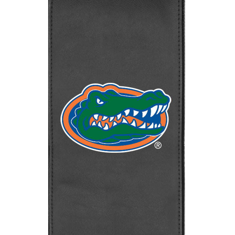 Silver Loveseat with Florida Gators Primary Logo Panel