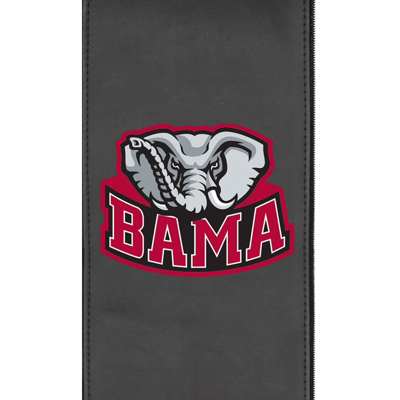 Silver Loveseat with Alabama Crimson Tide Elephant Logo