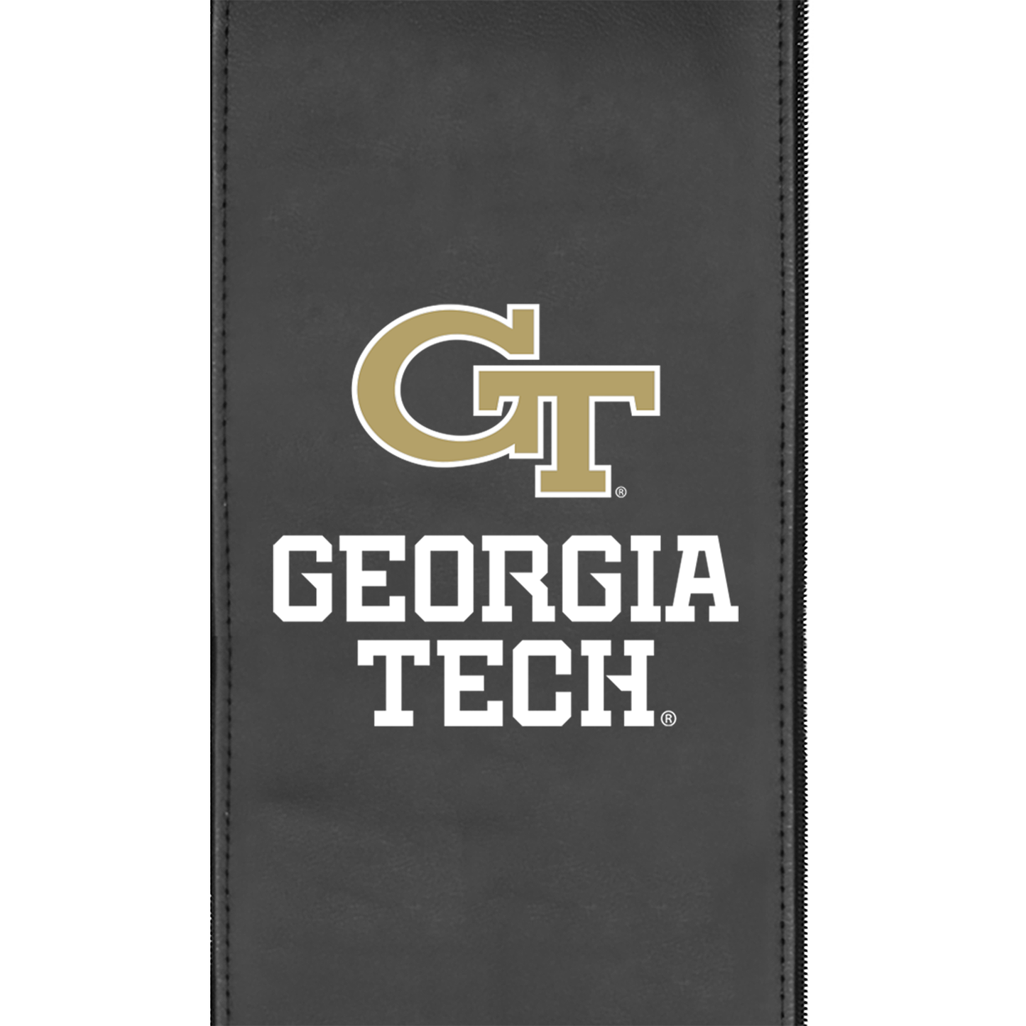Silver Club Chair with Georgia Tech Yellow Jackets Wordmark Logo