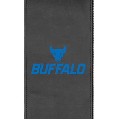 Silver Loveseat with Buffalo Bulls Logo