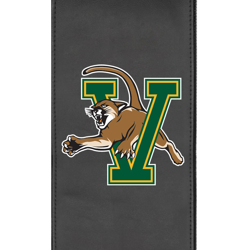Silver Club Chair with Vermont Catamounts Logo