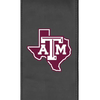 Silver Loveseat with Texas A&M Aggies Secondary Logo