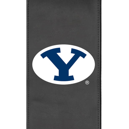Silver Sofa with BYU Cougars Logo