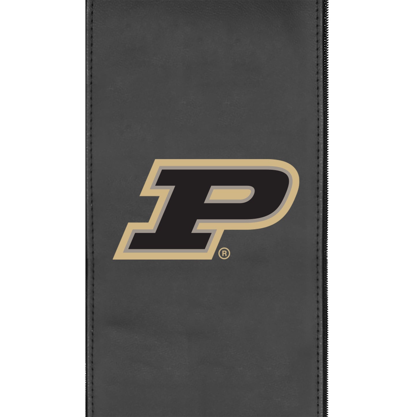 Silver Sofa with Purdue Boilermakers Primary Logo