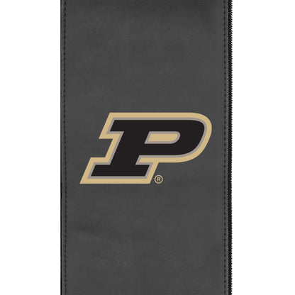 Silver Sofa with Purdue Boilermakers Primary Logo