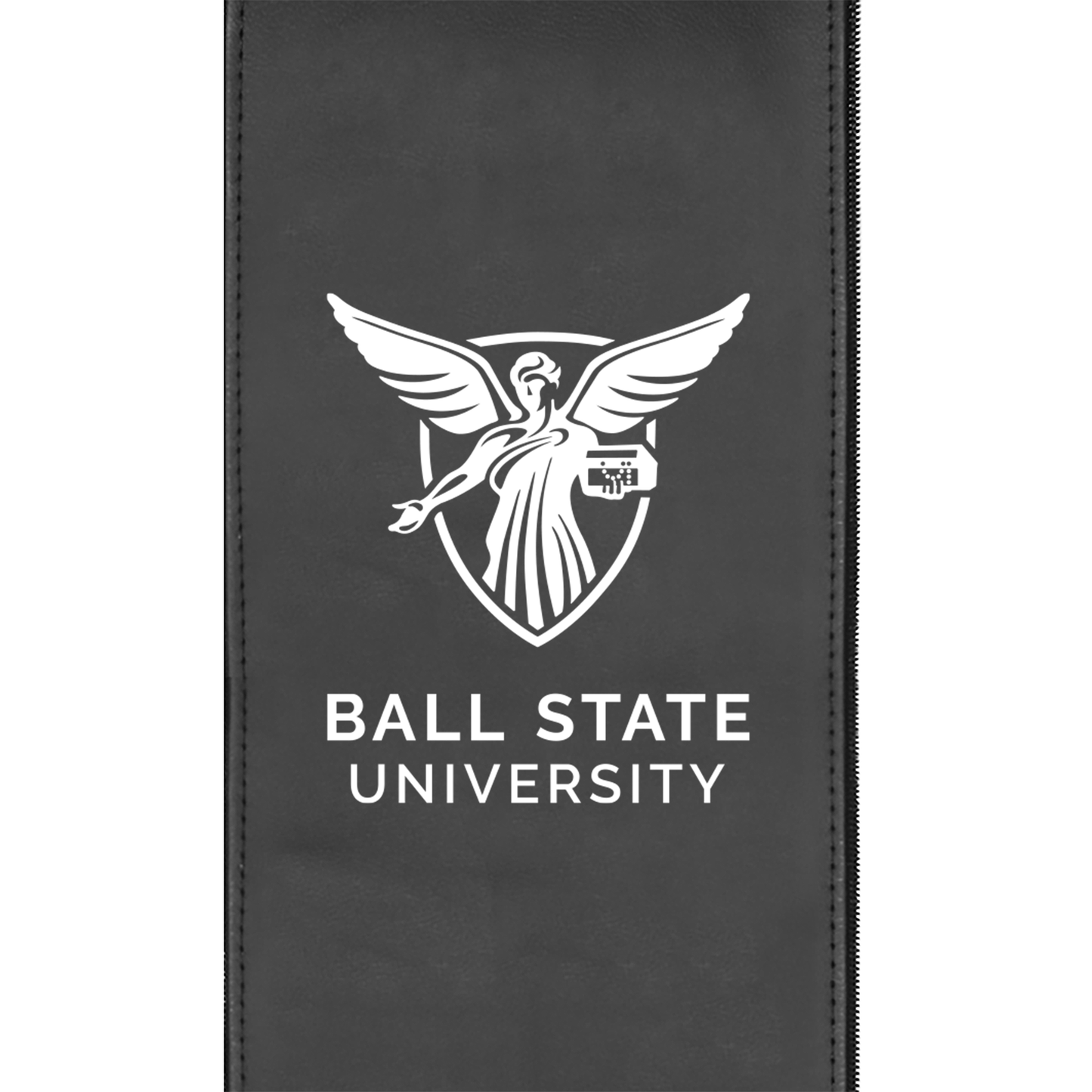 Silver Loveseat with Ball State University