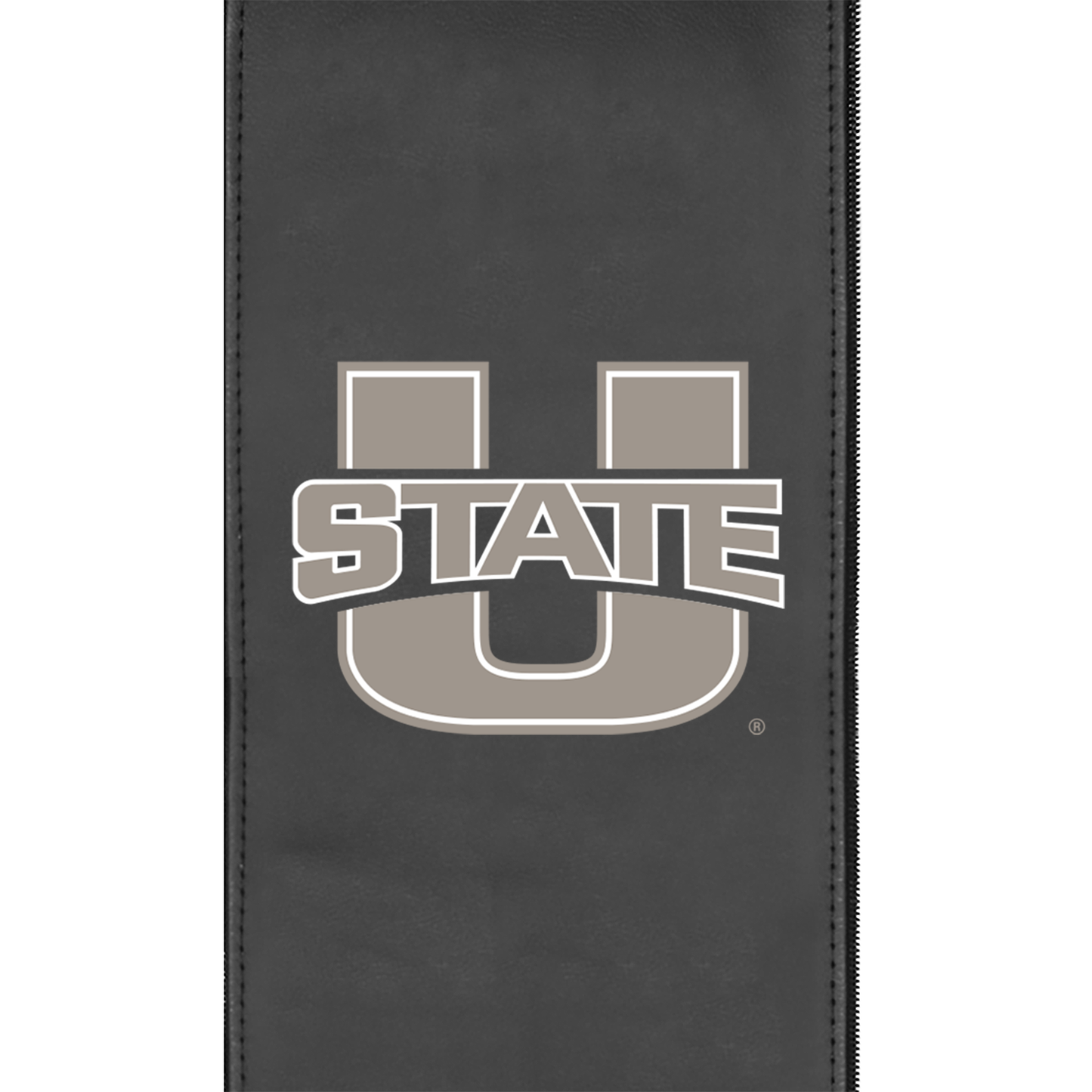Silver Loveseat with Utah State Aggies Logo