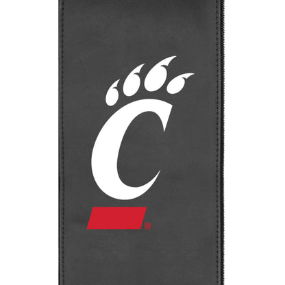 Silver Loveseat with Cincinnati Bearcats Logo