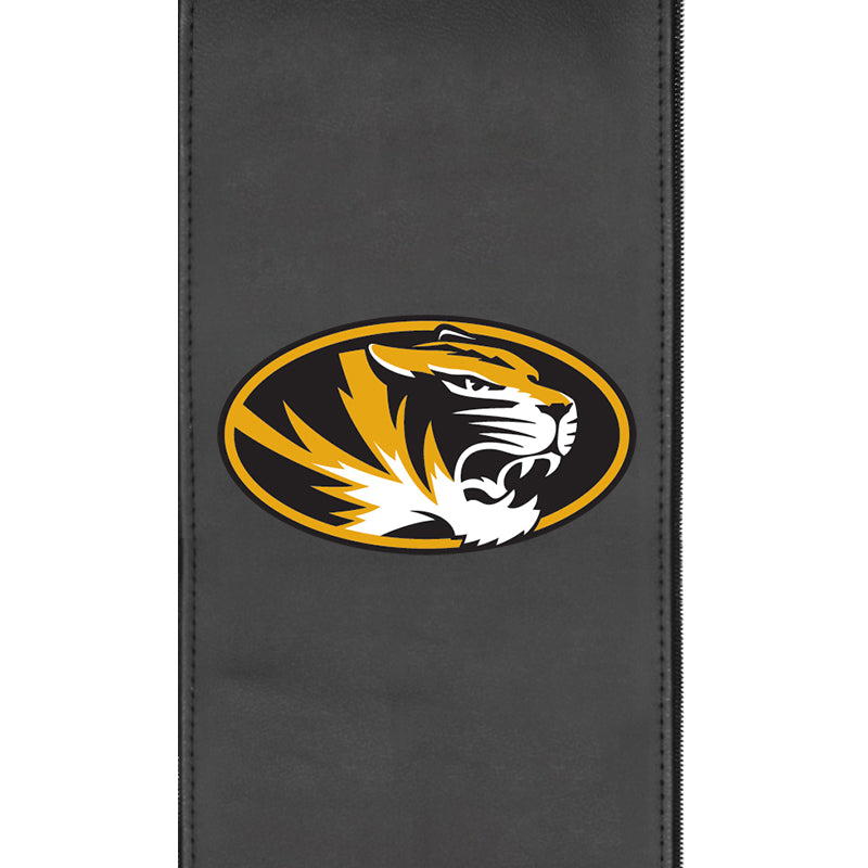 Silver Club Chair with Missouri Tigers Logo