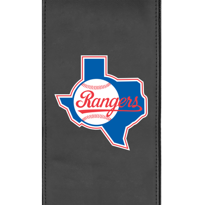 Silver Sofa with Texas Rangers Cooperstown