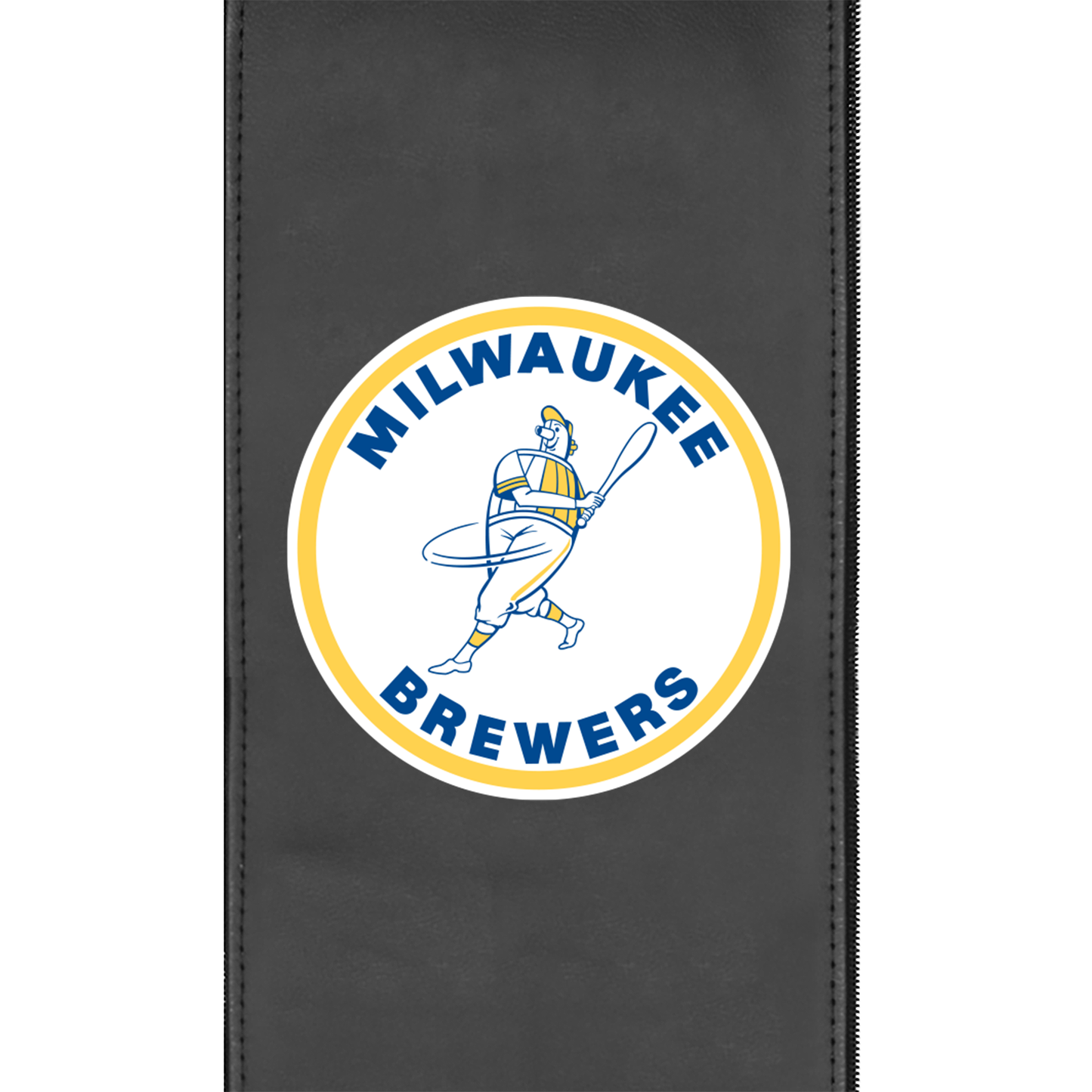 Silver Club Chair with Milwaukee Brewers Cooperstown Primary