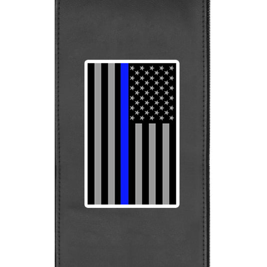 Blue Line Flag Vertical Logo Panel