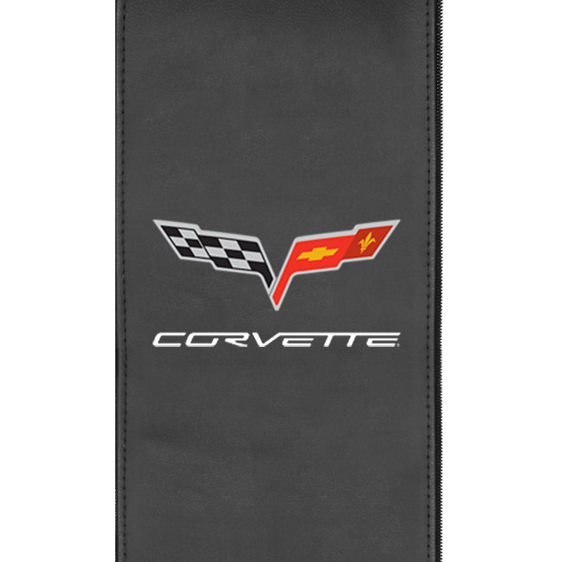 Silver Sofa with Corvette C6 Logo