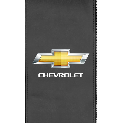 Silver Sofa with Chevrolet Primary Logo