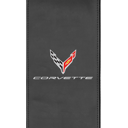 Silver Sofa with Corvette Signature Logo