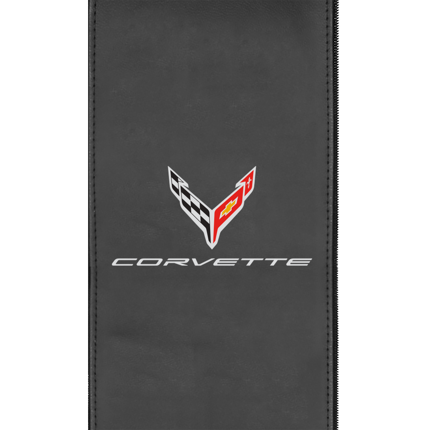 Silver Club Chair with Corvette Signature Logo