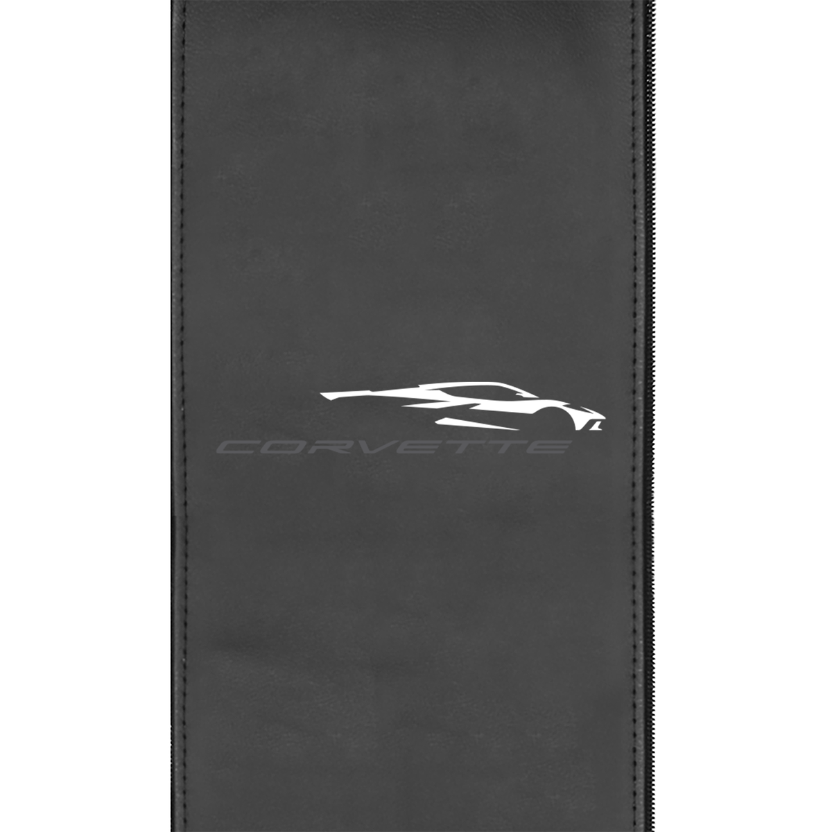 Silver Sofa with Corvette Coupe Logo
