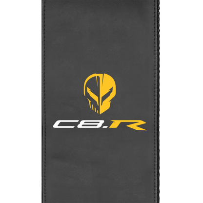 Silver Loveseat with C8R Jake Yellow Logo