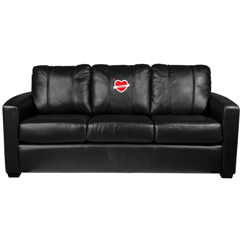 Silver Sofa with 2019 Valentine's Day Logo Panel