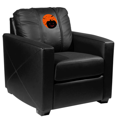 Silver Club Chair with The Great Zipchair Pumpkin Logo