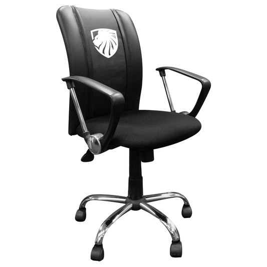 Curve Task Chair with Las Vegas Inferno White  Logo
