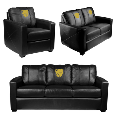 Stationary Club Chair with Las Vegas Inferno Gold  Logo