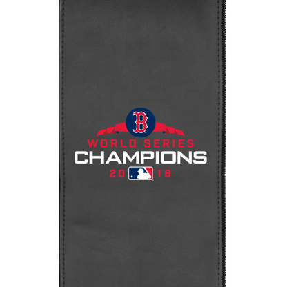 Silver Sofa with Boston Red Sox 2018 Champions Logo