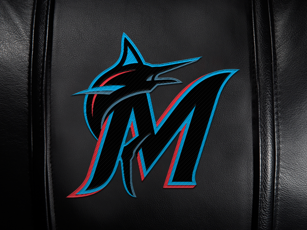 Curve Task Chair with Miami Marlins Secondary Logo Panel