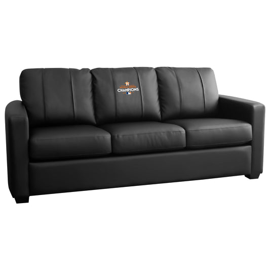 Silver Sofa with Houston Astros 2022 Champions