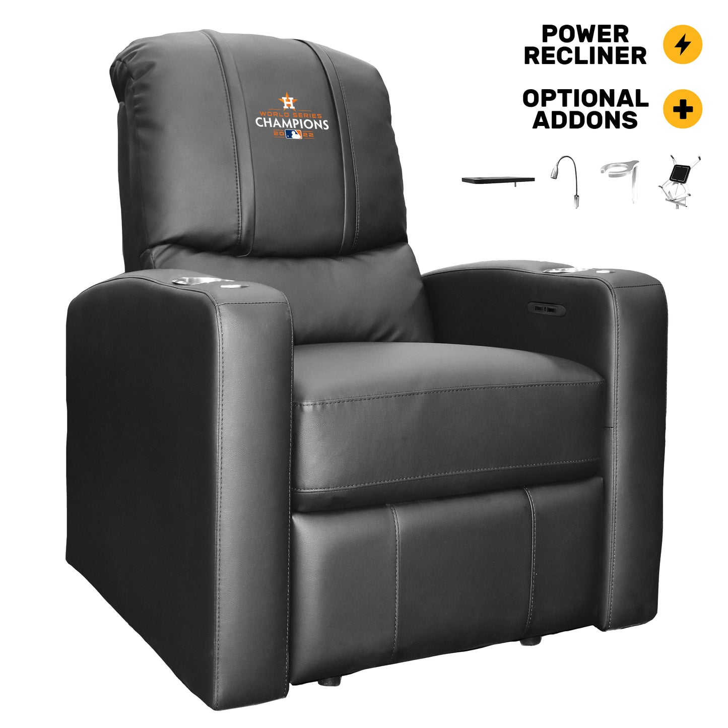 Stealth Power Plus Recliner with Houston Astros 2022 Champions