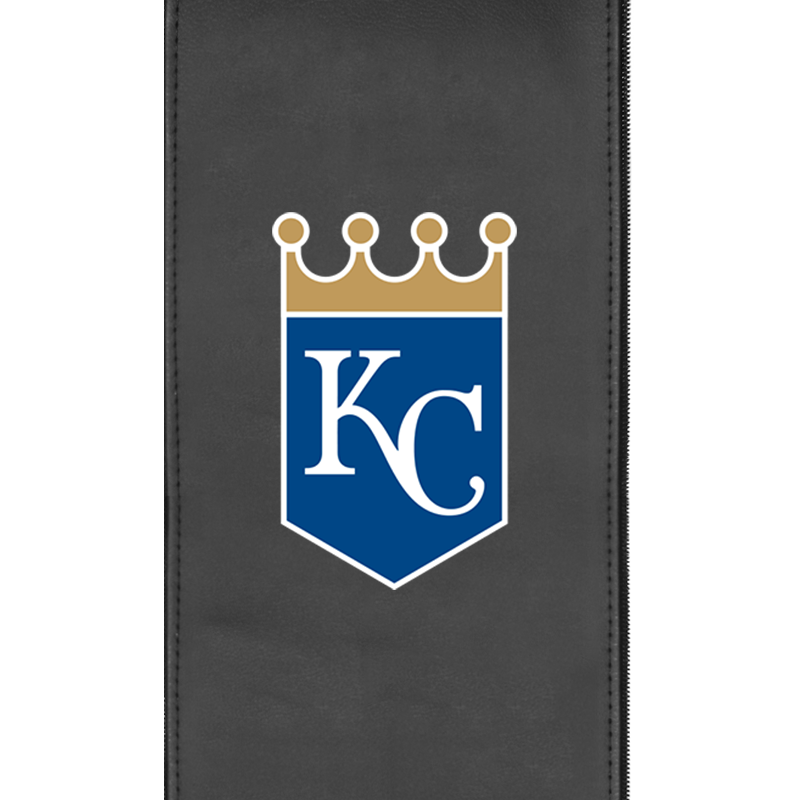 Silver Sofa with Kansas City Royals Primary Logo