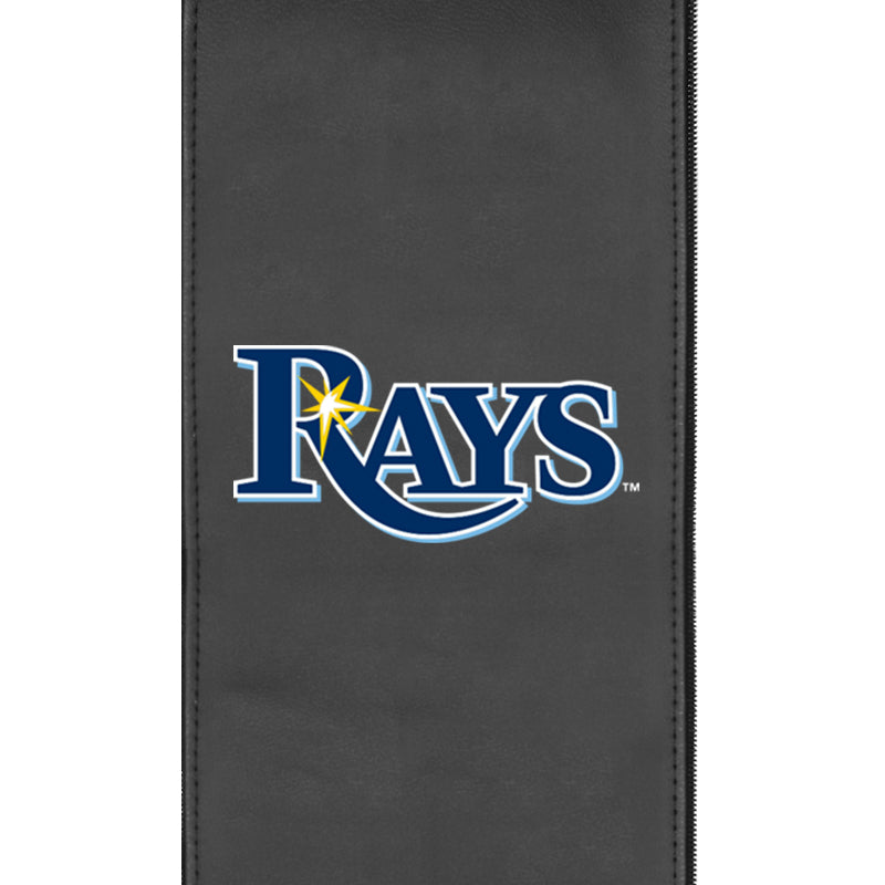 Silver Sofa with Tampa Bay Rays Logo