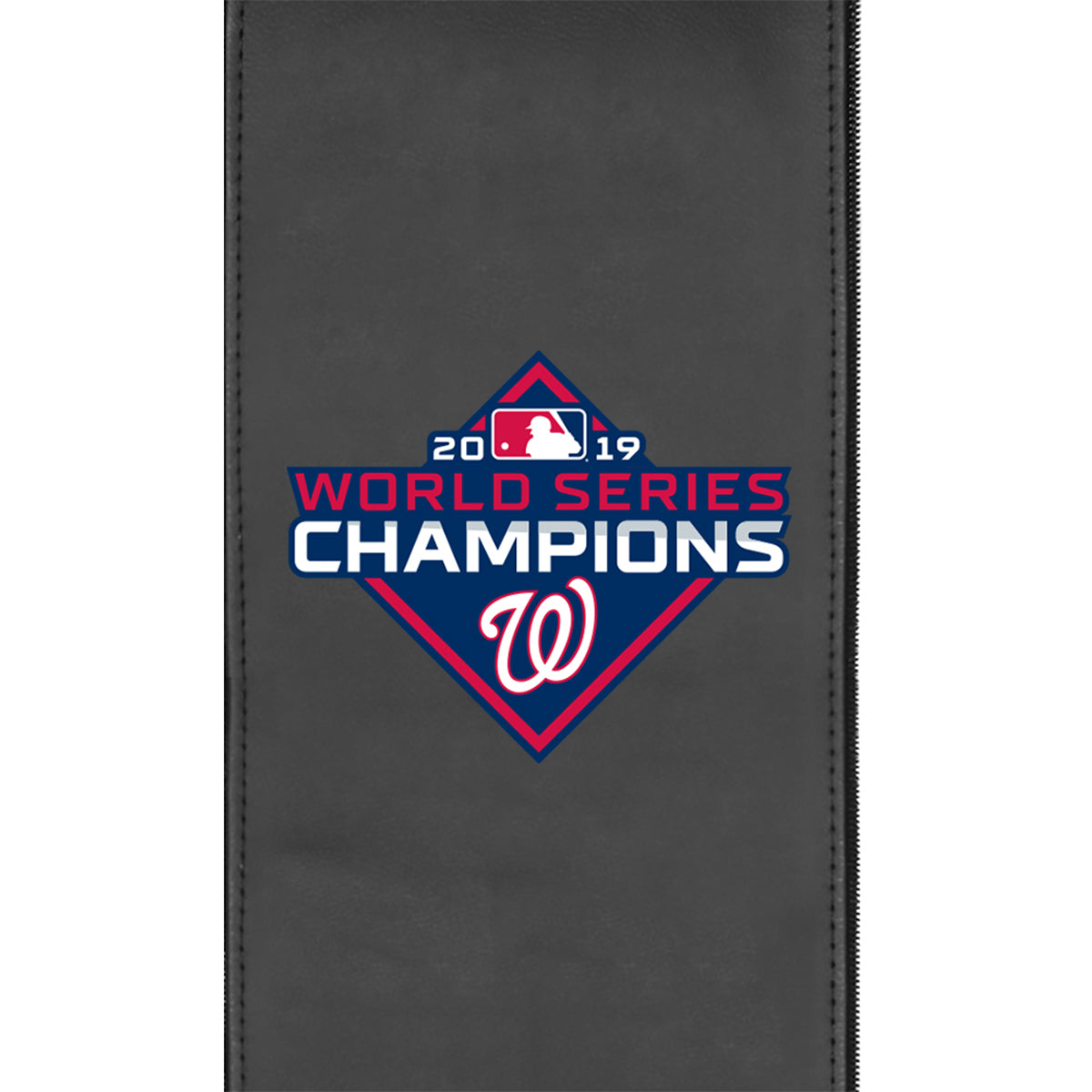 Silver Loveseat with Washington Nationals 2019 Champions