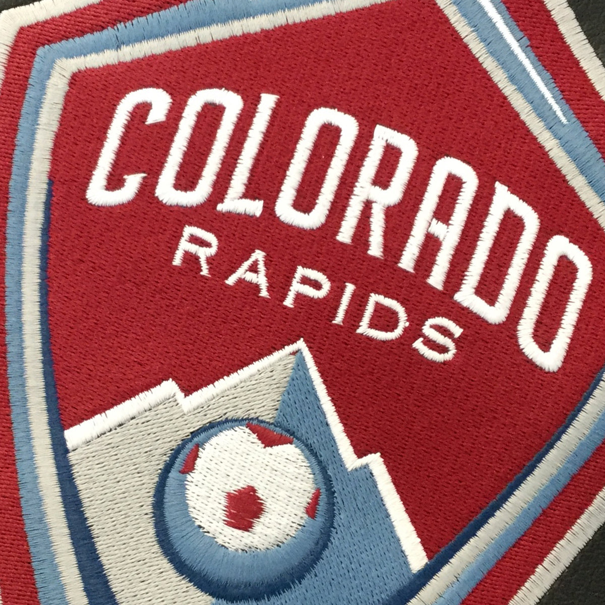 Silver Sofa with Colorado Rapids Logo