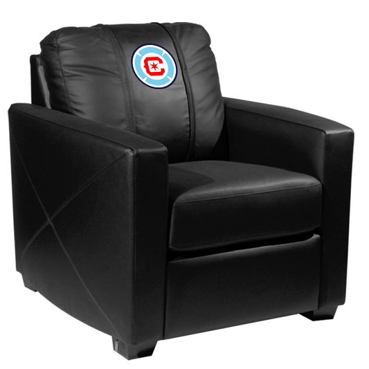 Silver Club Chair with Chicago Fire FC Logo