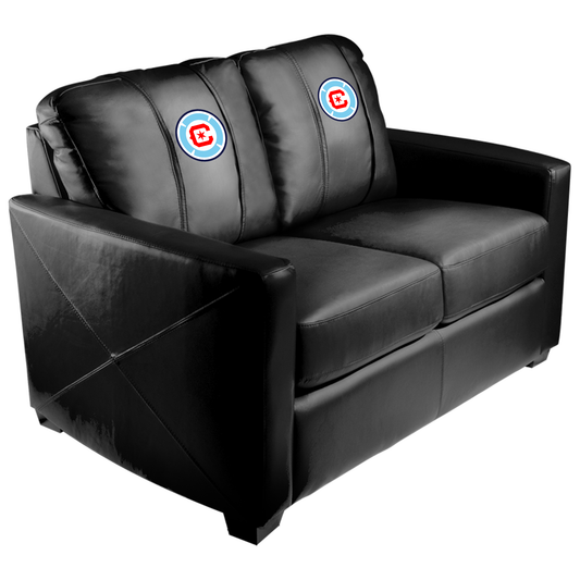 Silver Loveseat with Chicago Fire FC Logo