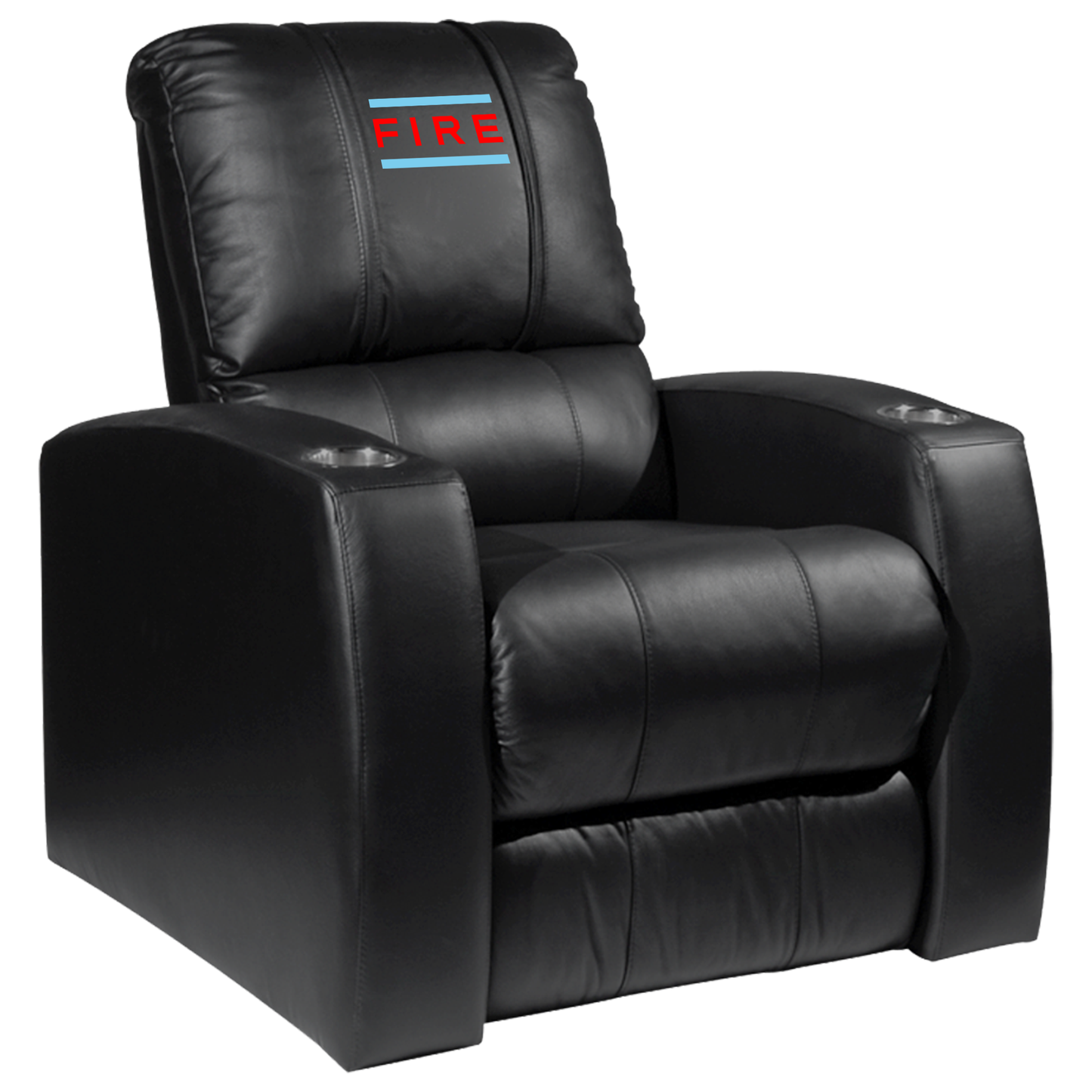 Relax Home Theater Recliner with Chicago Fire FC Wordmark Logo