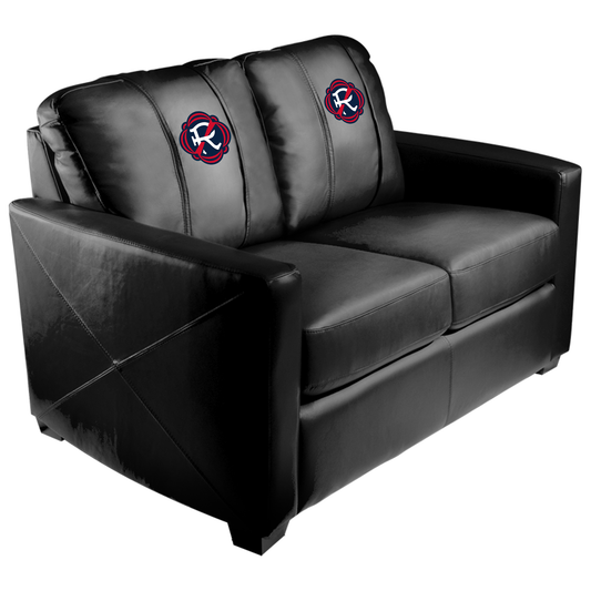 Silver Loveseat with New England Revolution Secondary Logo