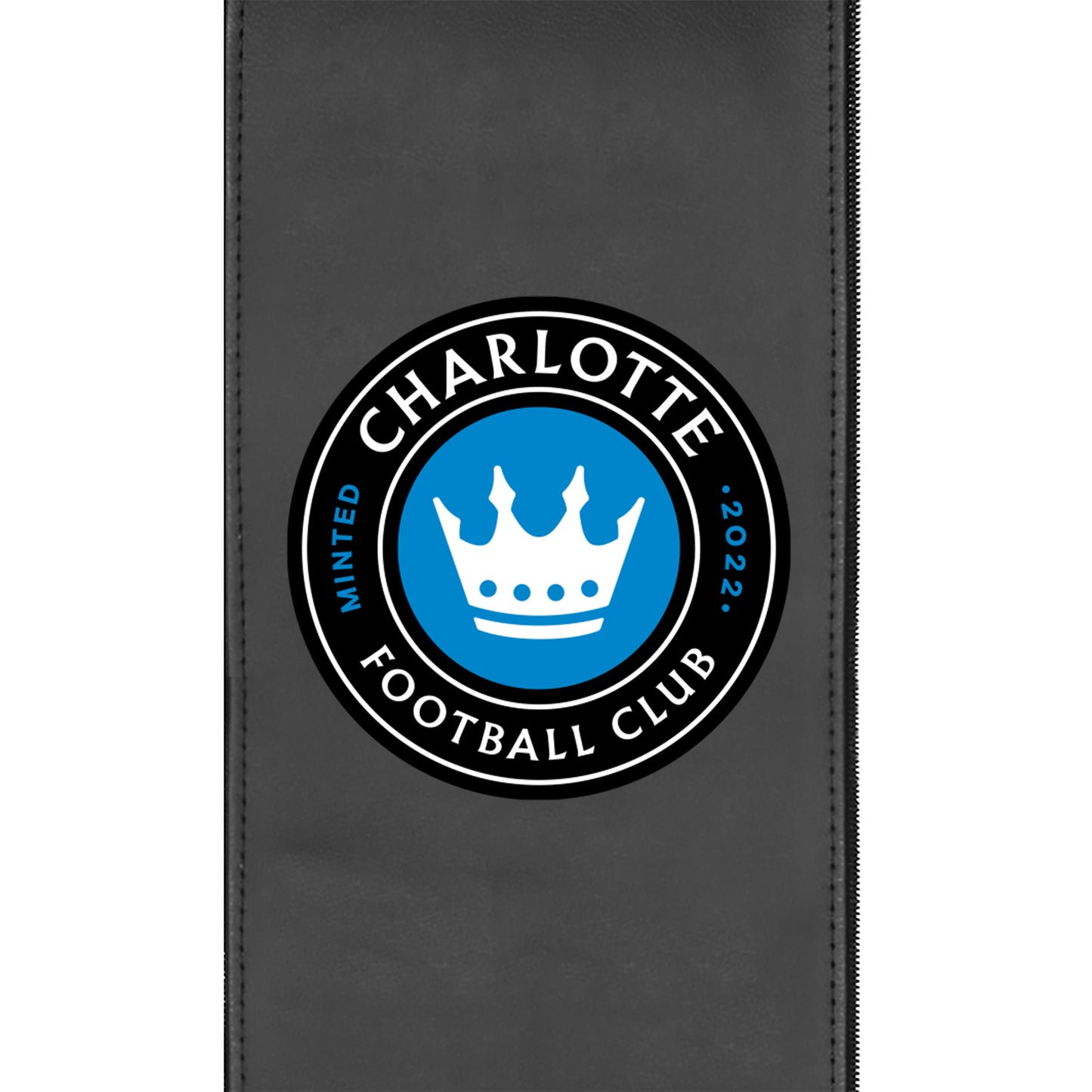 Silver Sofa with Charlotte FC Primary Logo